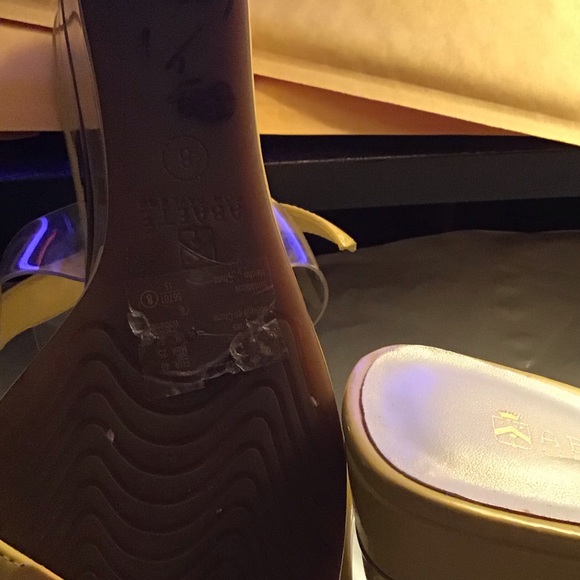 ABAETE T -Strap Wedge Heel shoes sz 8 - Picture 7 of 11